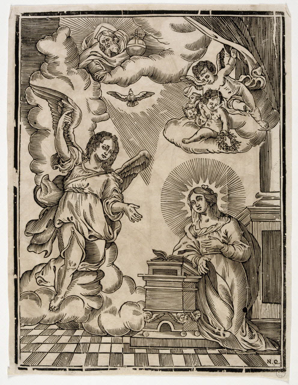 imagerie ancienne L'Annonciation 2000.46.19 Photo RMN-Grand Palais (Mucem)