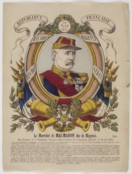 Pellerin estampe Le Maréchal de MAC-MAHON duc de Magenta  Elu Président de la République française dans la séance de l'Assemblée nationale, le 24 mai 1873. Lorraine, France 1868-1878 1950.21.385  Photo RMN-Grand Palais (Mucem)