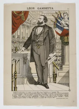 Pellerin estampe LEON GAMBETTA Lorraine, France 1882 1950.39.1272 Photo RMN-Grand Palais (Mucem)