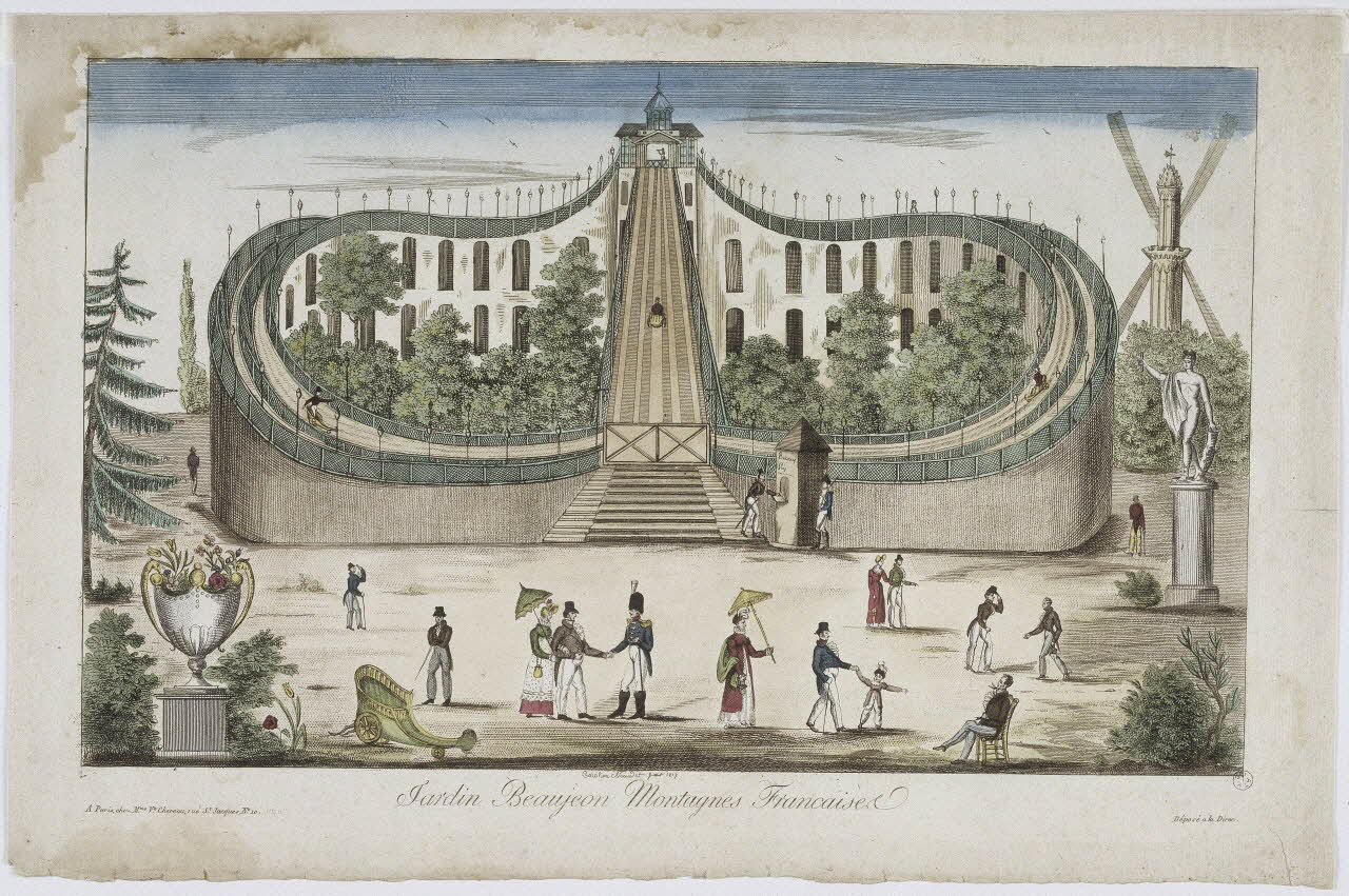 Noeudet Caroline ; Chéreau Veuve imagerie ancienne Jardin Beaujeon Montagnes Françaises Paris 1817 1970.12.7 Photo RMN-Grand Palais (Mucem)