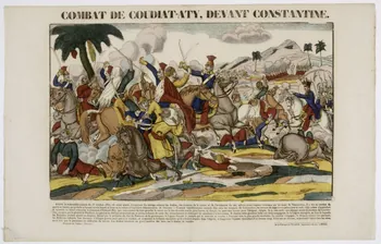Pellerin estampe COMBAT DE COUDIAT-ATY, DEVANT CONSTANTINE. Lorraine, France 1837-1866 1953.86.653 Photo RMN-Grand Palais (Mucem)