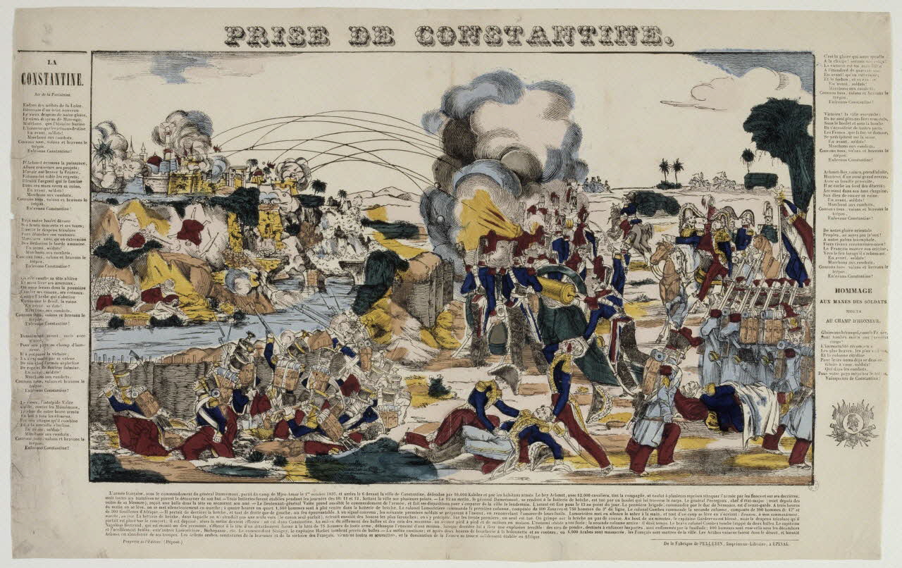 Pellerin estampe PRISE DE CONSTANTINE. Lorraine, France 1837-1866 1953.86.654 Photo RMN-Grand Palais (Mucem)