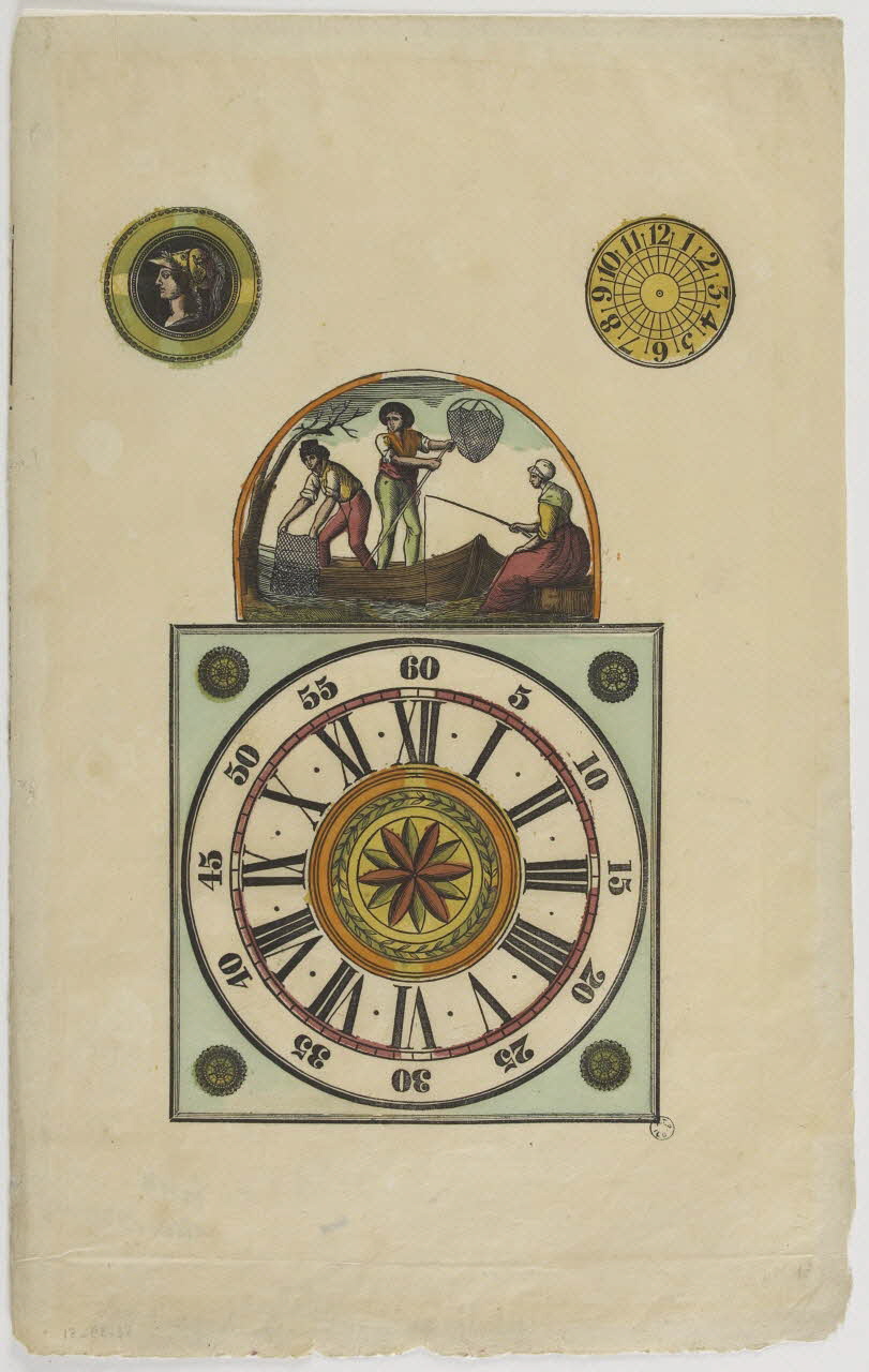 imagerie ancienne Cadran d'horloge Lille 1837 1952.39.61 Photo RMN-Grand Palais (Mucem)