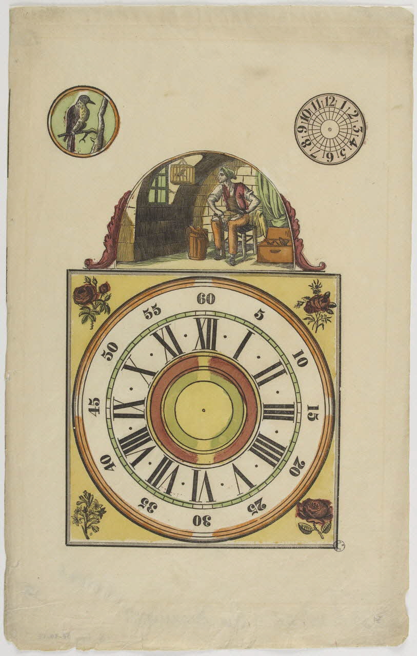 imagerie ancienne Cadran d'horloge Lille 1837 1952.39.62 Photo RMN-Grand Palais (Mucem)