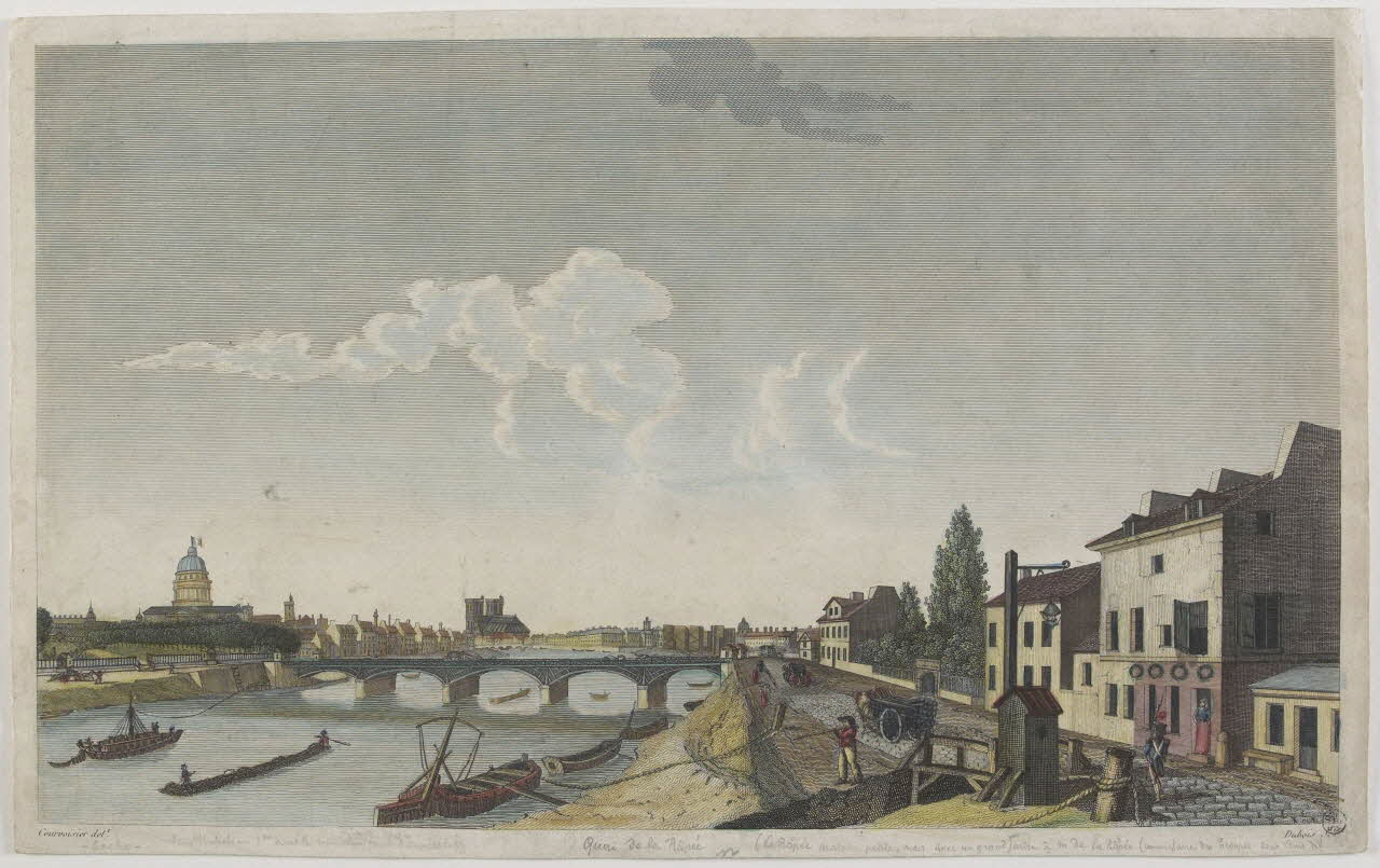 Courvoisier ; Dubois ; Basset. Paris imagerie ancienne Quai de la Rapée Paris 1815 1967.78.21 Photo RMN-Grand Palais (Mucem)
