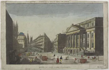 Hocquart imagerie ancienne HOTEL DU LORD MAIRE A LONDRES. Paris 1833-1836 1981.21.26 Photo RMN-Grand Palais (Mucem)