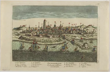 André Basset ; le Jeune (dit) imagerie ancienne DUNKERQUE  En flandre ville fort  considerable. Paris 1749 1943.16.190 Photo RMN-Grand Palais (Mucem)