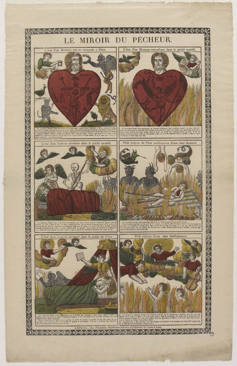 François Georgin ; Pellerin imagerie ancienne LE MIROIR DU PECHEUR. Lorraine, France 1837 1965.75.240 Photo RMN-Grand Palais (Mucem)