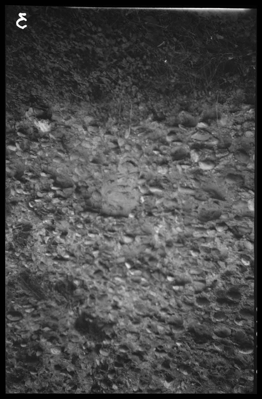 Canteloup photographie Type de maçonnerie du pays en galets roulés Rhône-Alpes, France 1945 Ph.1946.68.3 Photo