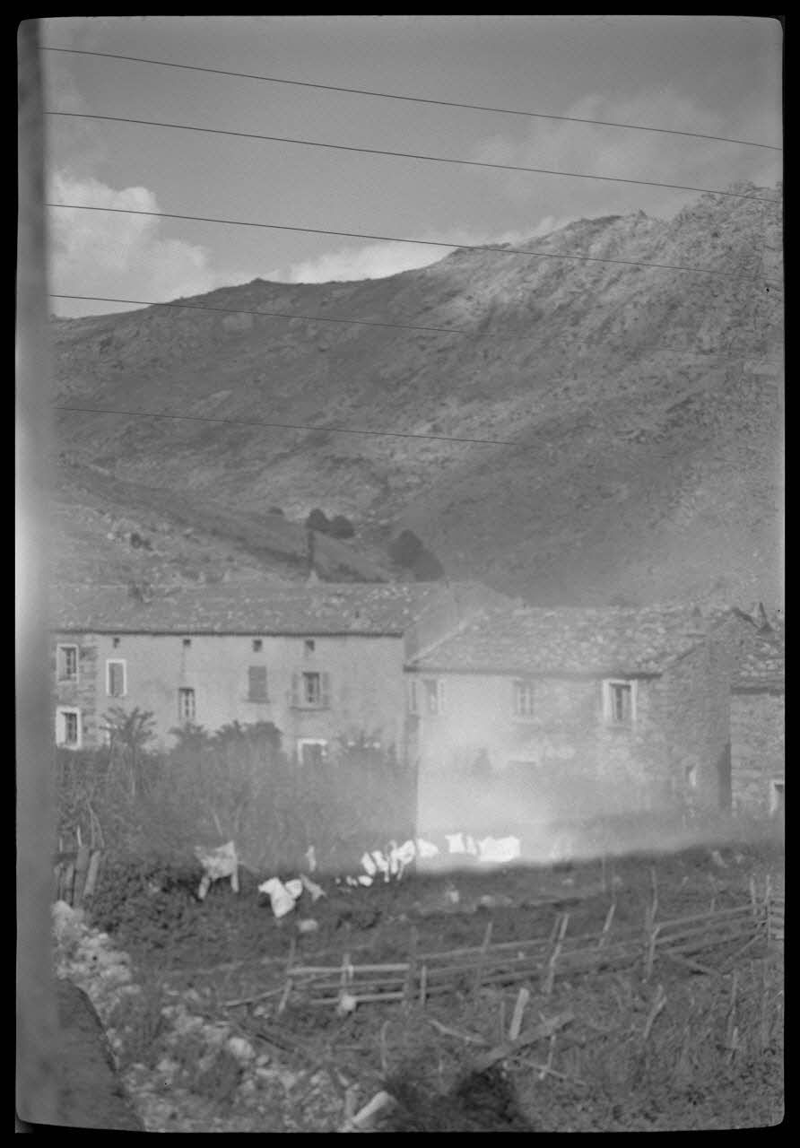 Raymond Borelly photographie Panorama de Calasima pris du clocher Corse, France 1948/9/6 Ph.1949.36.45 Photo