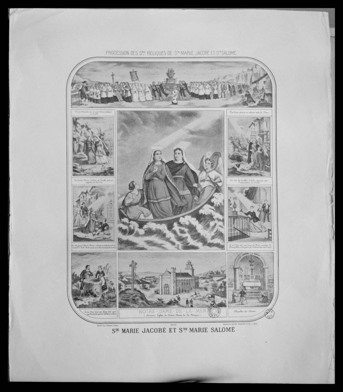 Bandy photographie Estampe. "Sainte Marie Jacobé et Sainte Marie Salomé". Lithographie couleur. Epinal Ile-de-France, France 1959/6/1 Ph.1959.102.14 Photo