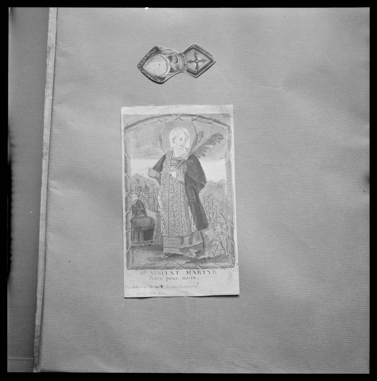 Bandy photographie Estampe. "Martyr de saint Vincent". Cuivre. Paris Ile-de-France, France 1959/6/1 Ph.1959.102.15 Photo