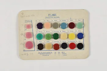 CARTON DE VINGT ET UN BOUTONS 1986.6.76 Photo Mucem