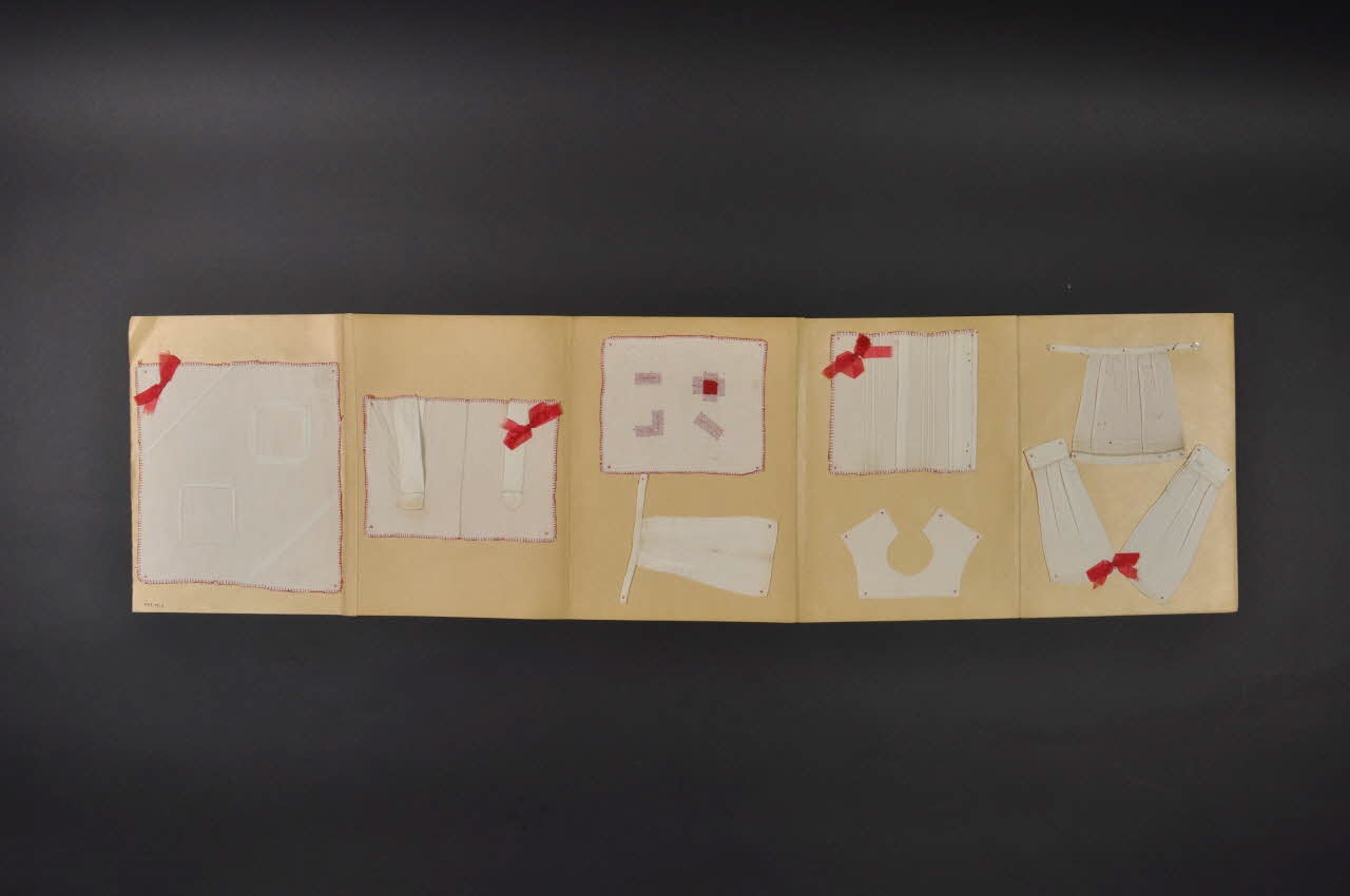 modèle de couture modèle de couture pour l'apprentissage des arts manuels ( écoles de filles) 1993.15.1 Photo Mucem