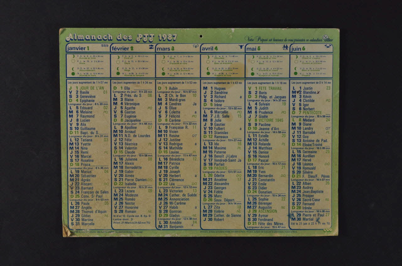 almanach des P.T.T. 1993.28.53 Photo Mucem