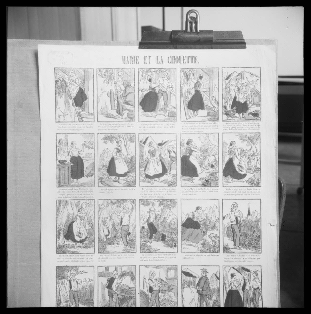 Lalance photographie Image. "Marie et la chouette" Ile-de-France, France 1959 Ph.1959.77.7 Photo