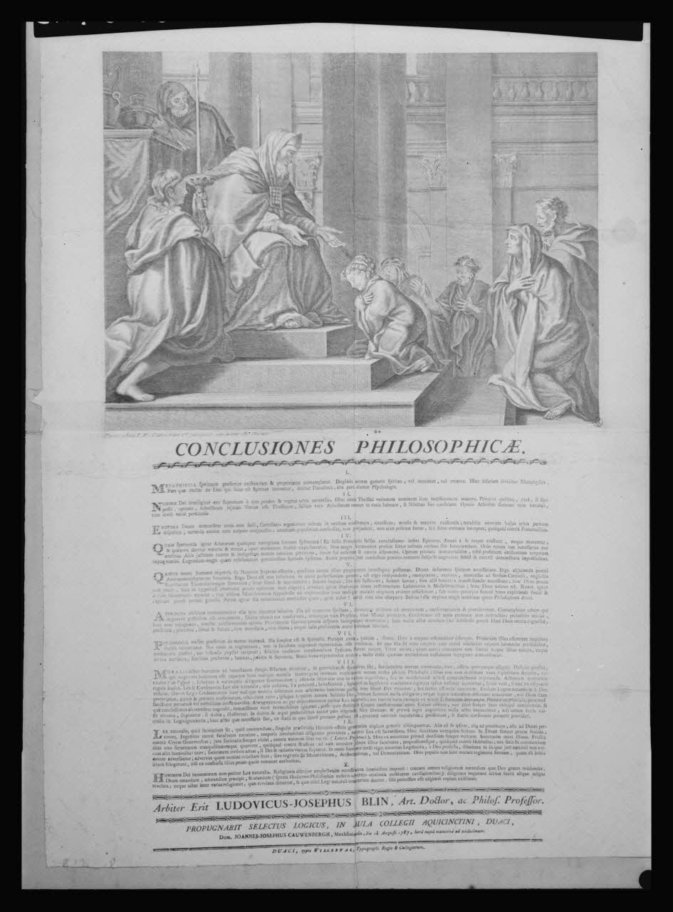 Pierre Soulier photographie Diplôme de thèse représentant la présentation au temple. Cuivre noir et blanc à Douai en août 1785 Ile-de-France, France 1958/7/1 Ph.1958.64.15 Photo Mucem