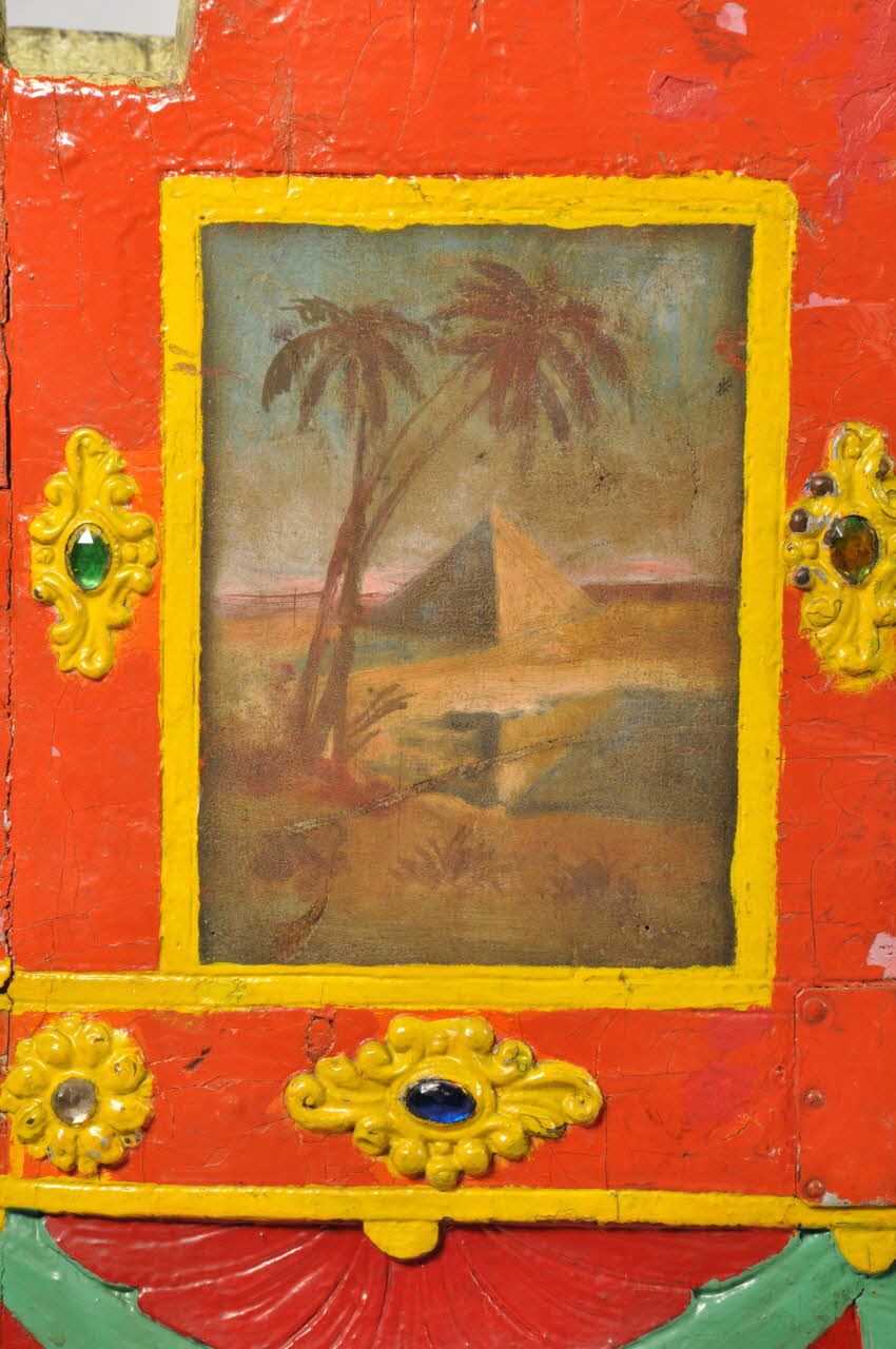 sujet de manège de chevaux de bois 1995.8.1 Photo Mucem