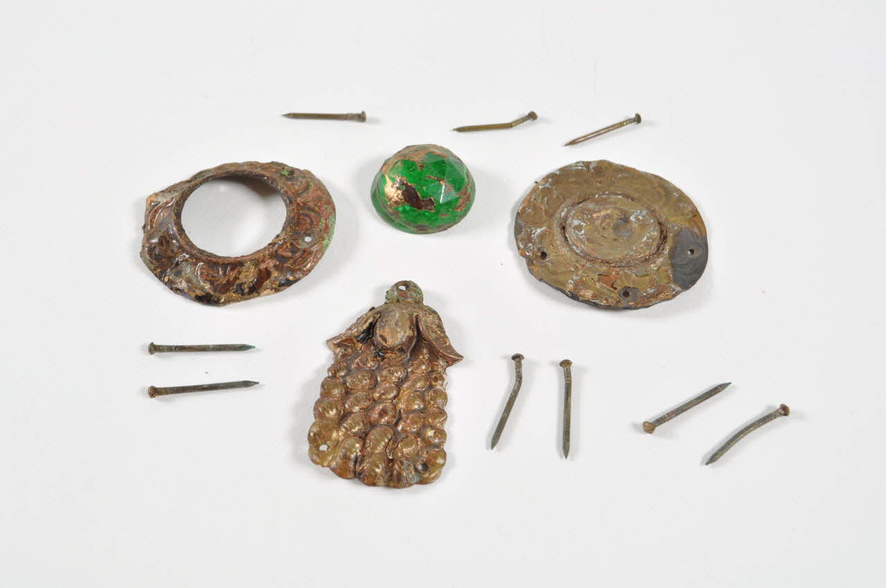 Friedrich Heyn élément constitutif de manège de chevaux de bois Allemagne 1939 1997.1.13.2-5 Photo Mucem