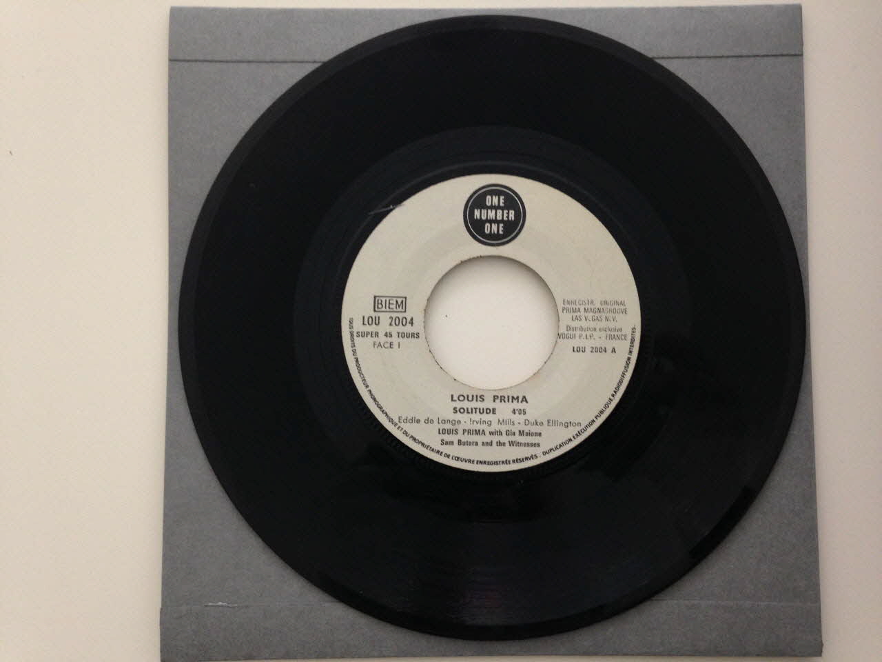 disque 45 tours Las Vegas woman 2001.69.16.3878 Photo