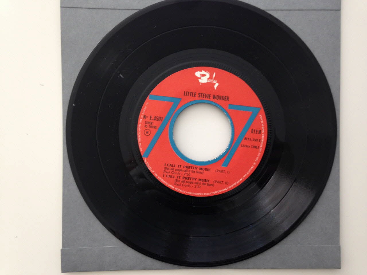 disque 45 tours Monkey talk 2001.69.16.3881 Photo