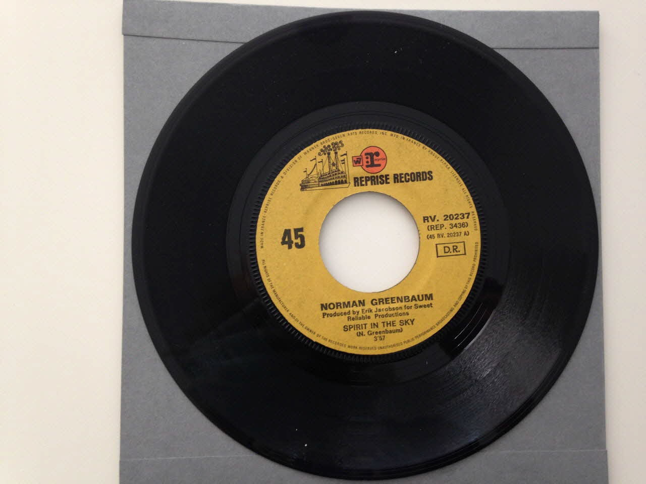 disque 45 tours Tars of India 2001.69.16.3883 Photo