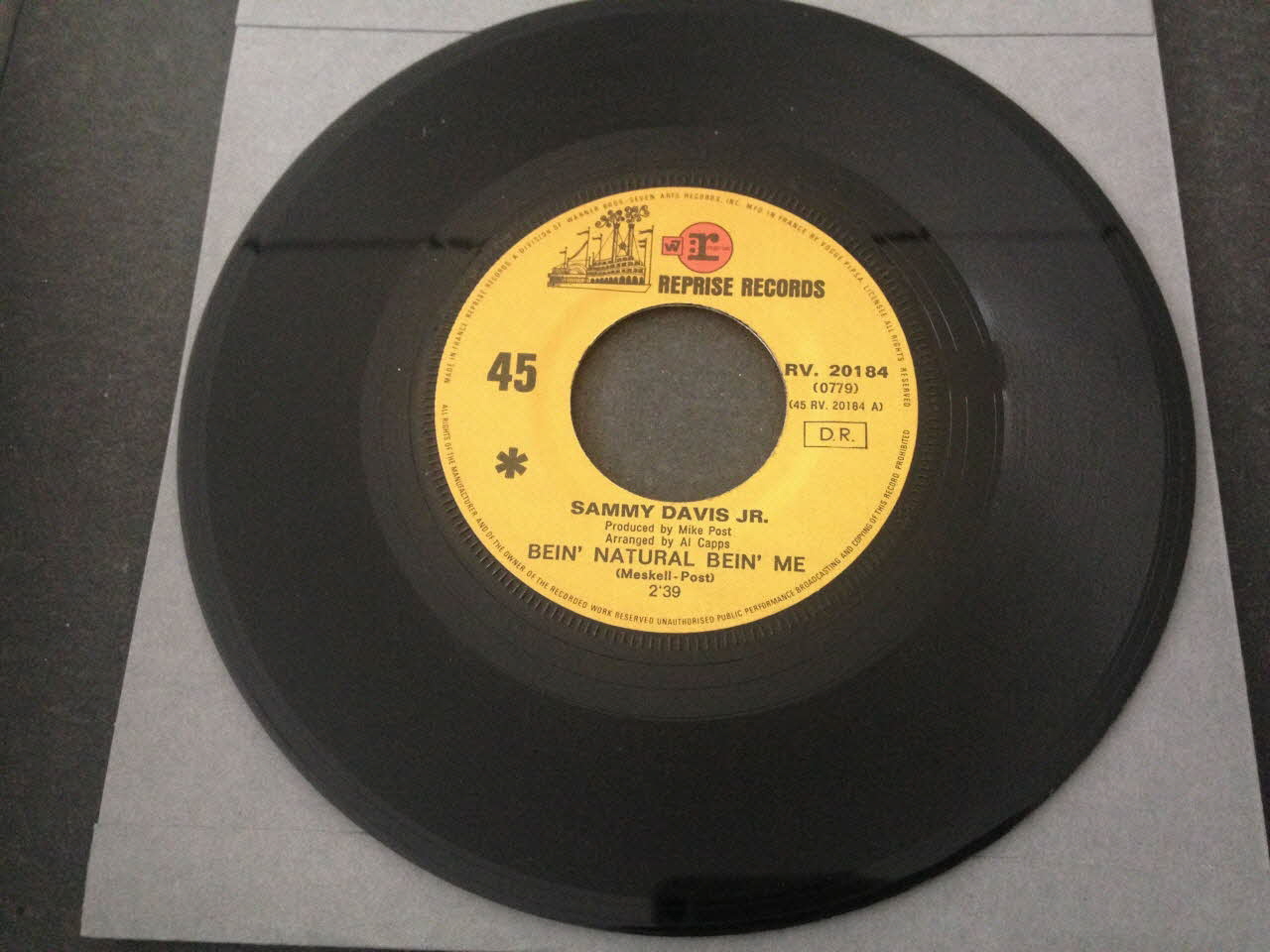 disque 45 tours I've gotta be me 2001.69.16.3885 Photo