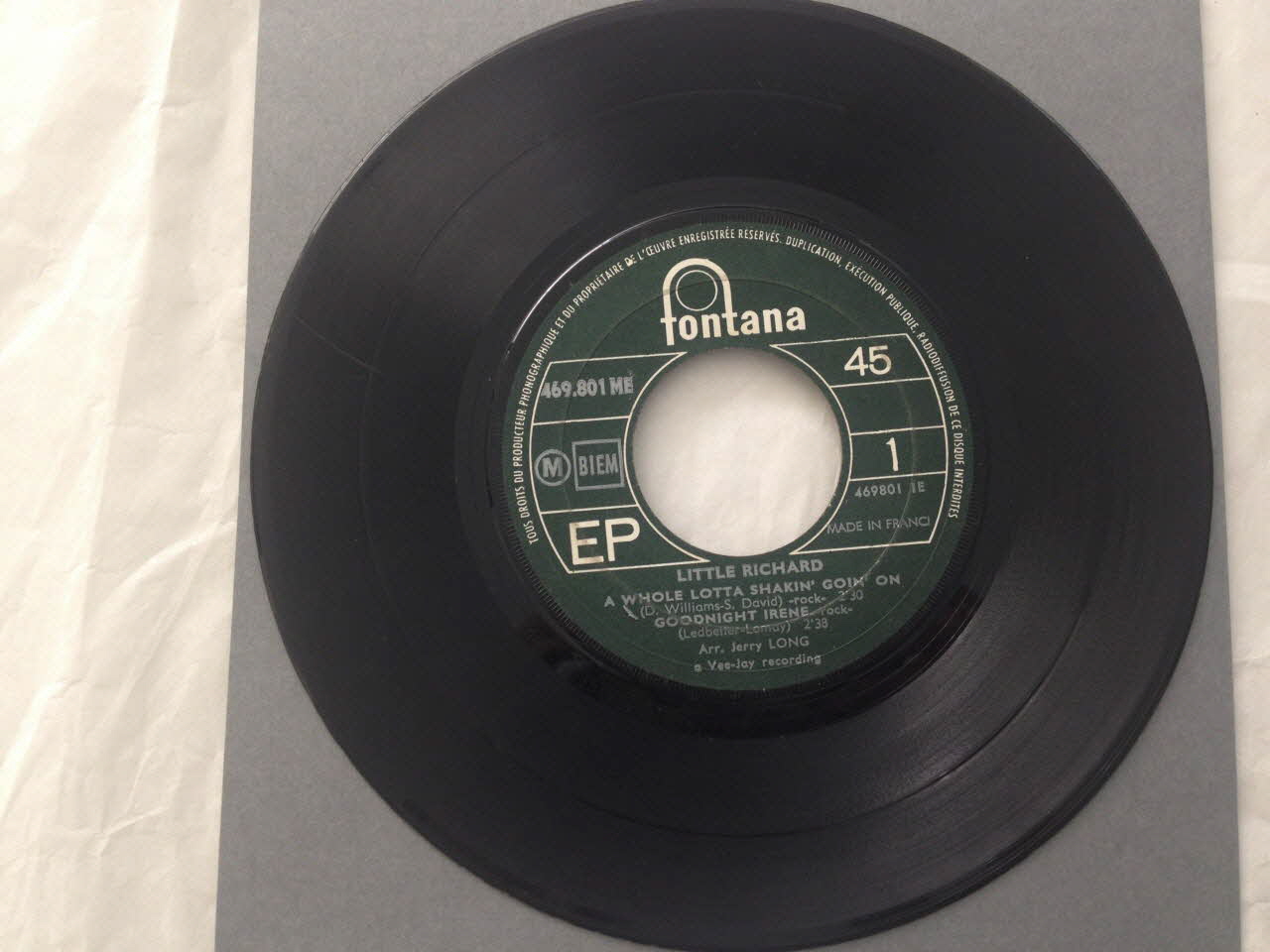 disque 45 tours Lawdy miss Claudie 2001.69.16.3905 Photo