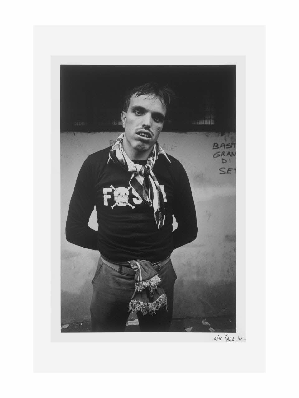 Daniele Segre tirage photographique Ultras "Fossa" de l'équipe du Torino FC Piémont, Italie 1977/5-1979/5 2016.24.4 Photo Mucem/ Yves Inchierman