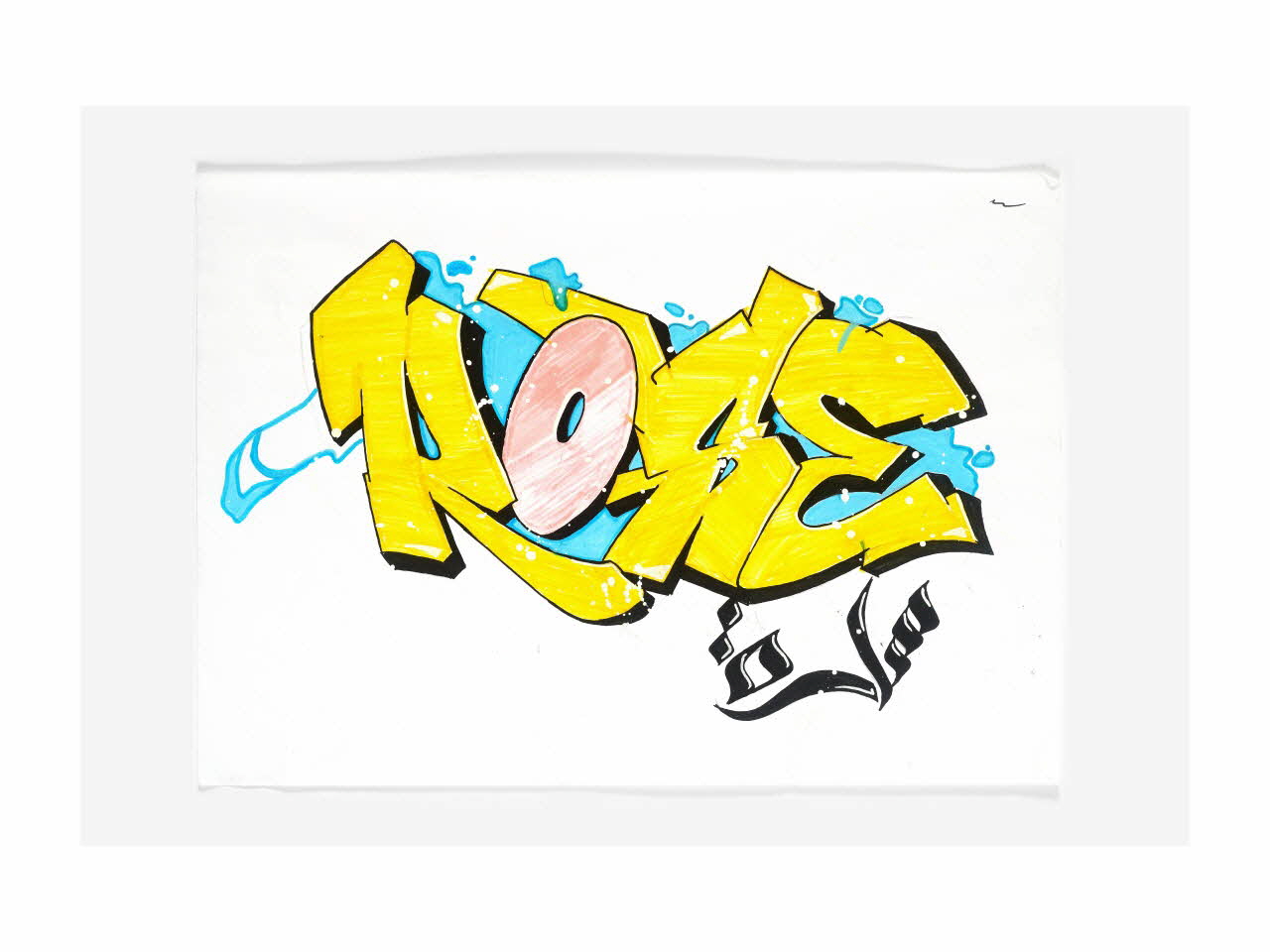 Rose dessin Esquisse Fès-Meknès, Maroc 2013-2015 2016.47.2 Photo