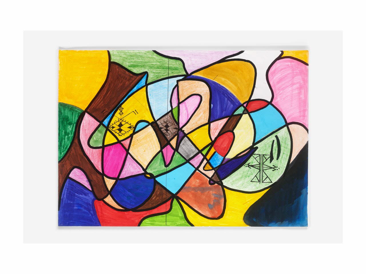 Rose dessin Esquisse Fès-Meknès, Maroc 2013-2015 2016.47.7 Photo