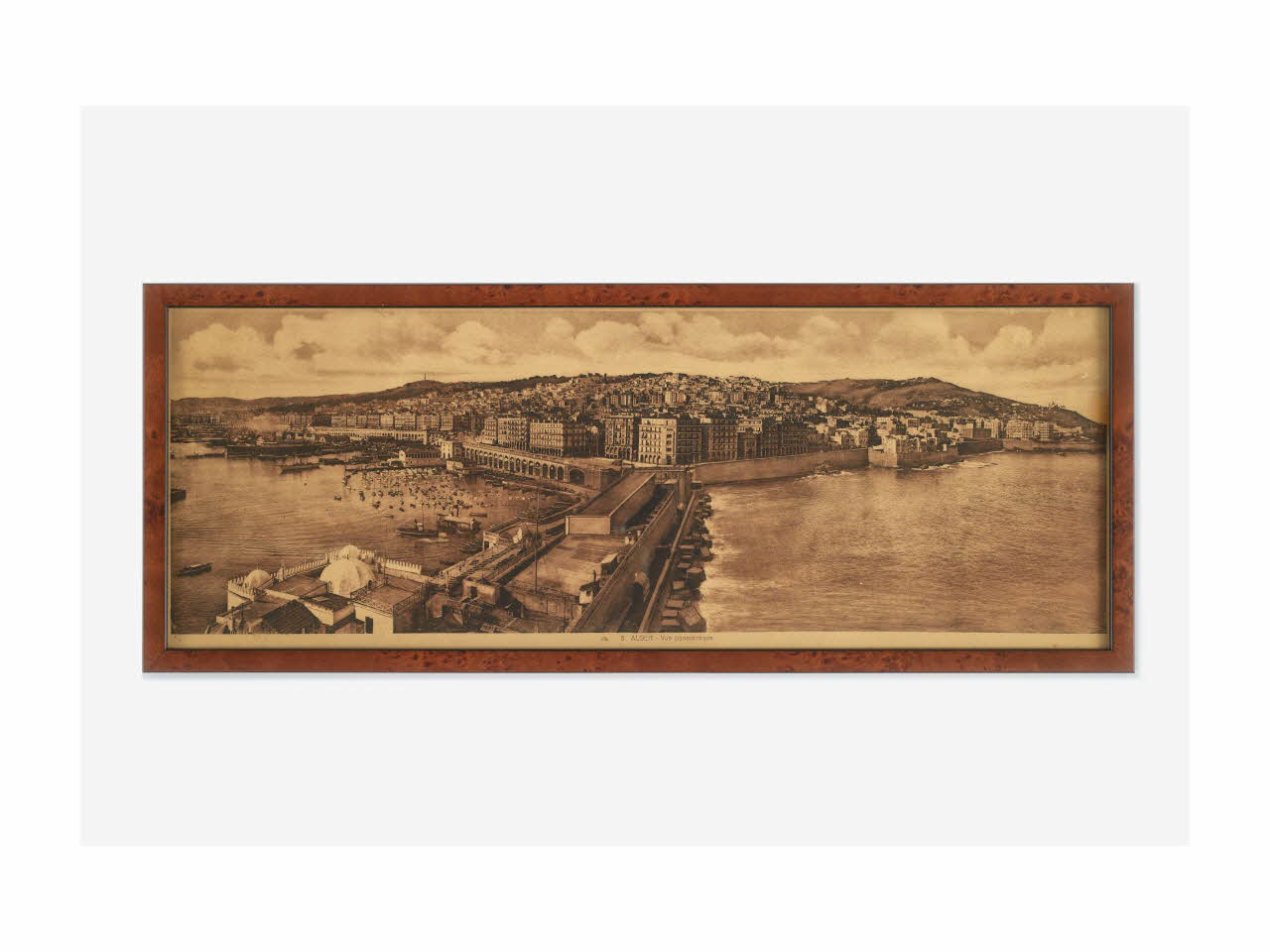 chromolithographie Alger - Vue panoramique Algérie 1900-1950 2016.8.1 Photo Mucem