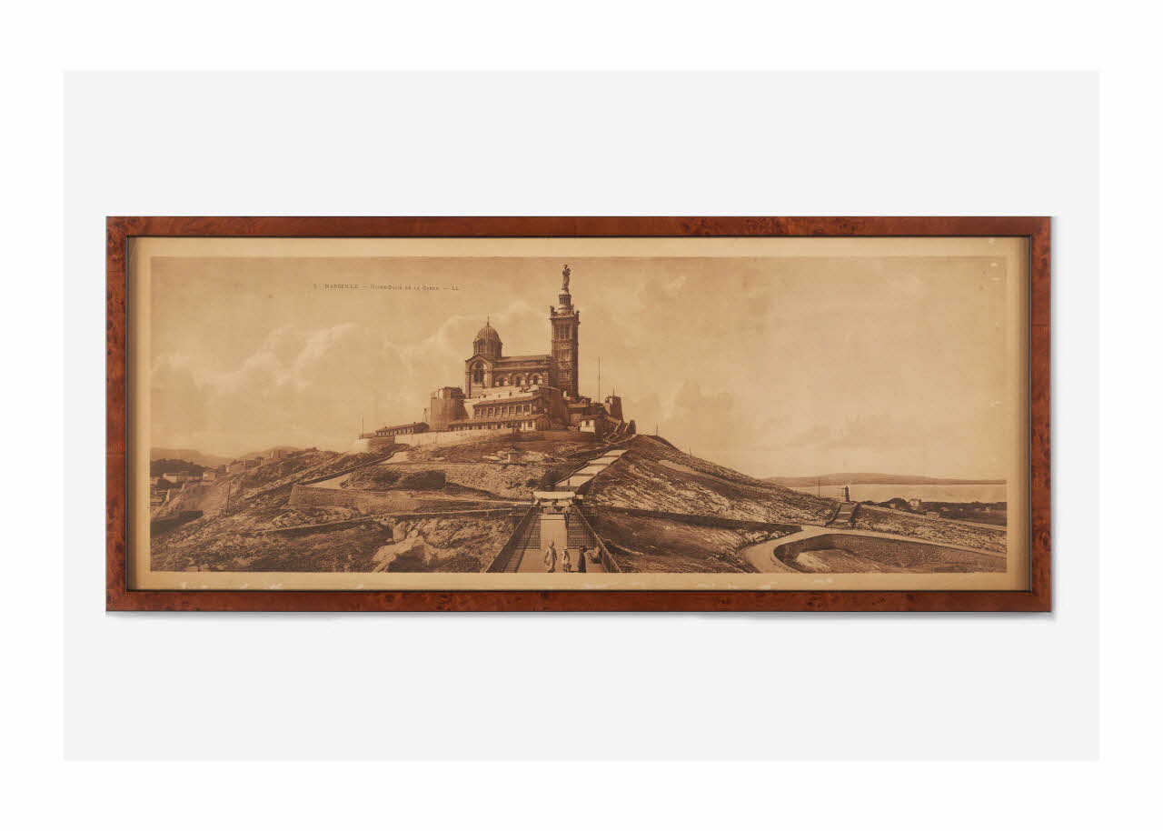 Léon & Lévy chromolithographie Marseille - Notre-Dame-de-la-Garde France 1901-1913 2016.8.4 Photo Mucem/ Yves Inchierman