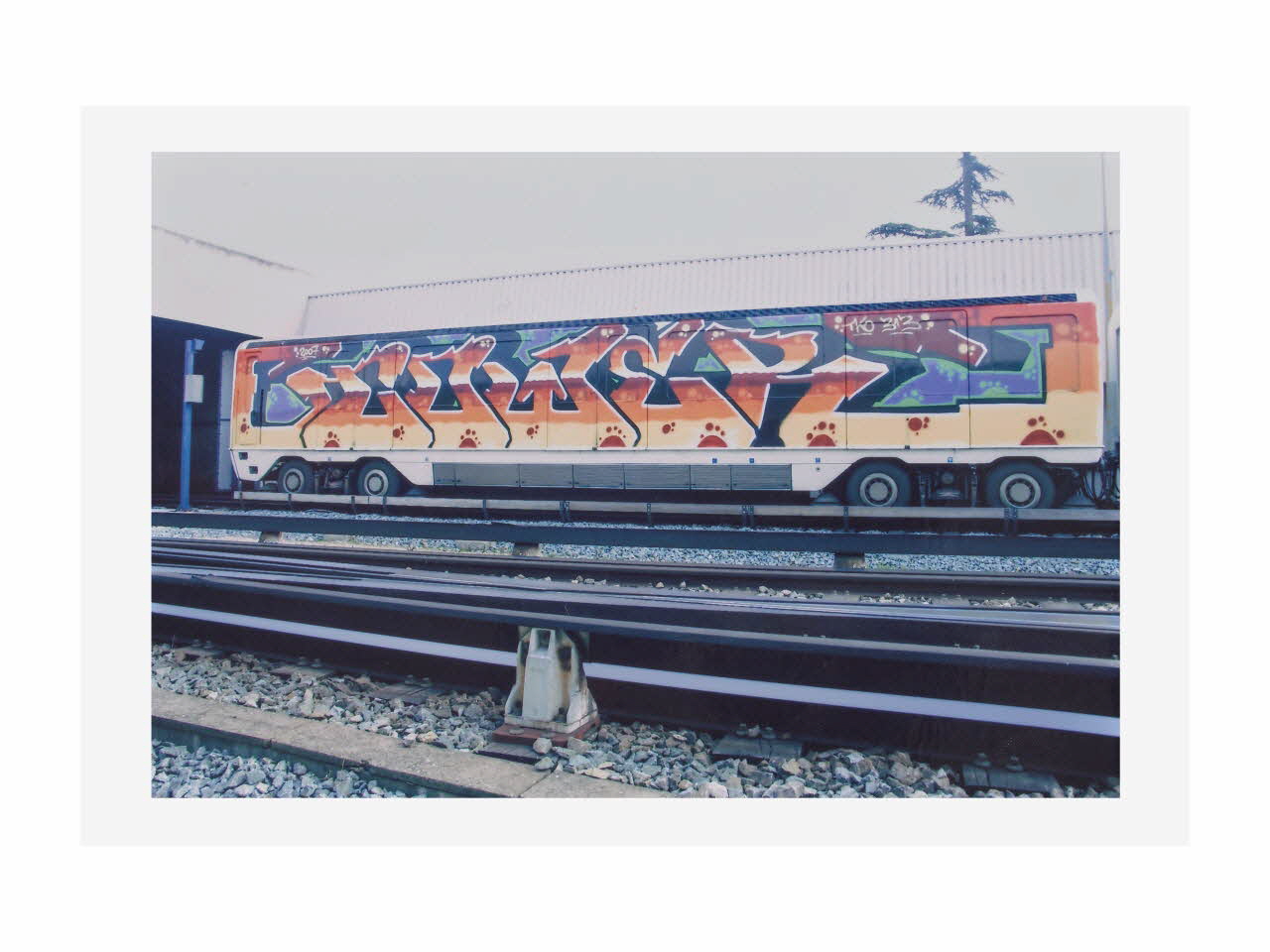 Tower photographie Graffiti dans l'espace public : métro, dépôt La Rose Provence-Alpes-Côte d’Azur, France 2007 2018.17.8 Photo Collection Mucem, Tower / cliché Yves Inchierman