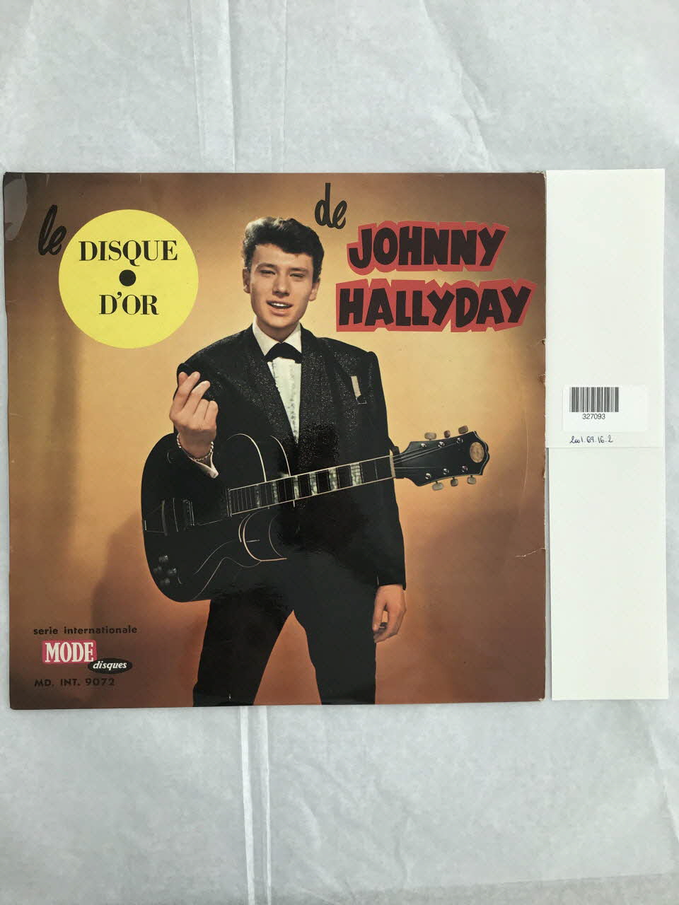 Disques Vogue ; Dillard Et Cie disque 33 tours Le disque d'or de Johnny Hallyday Île-de-France, France 1962 2001.69.16.2.1-2 Photo