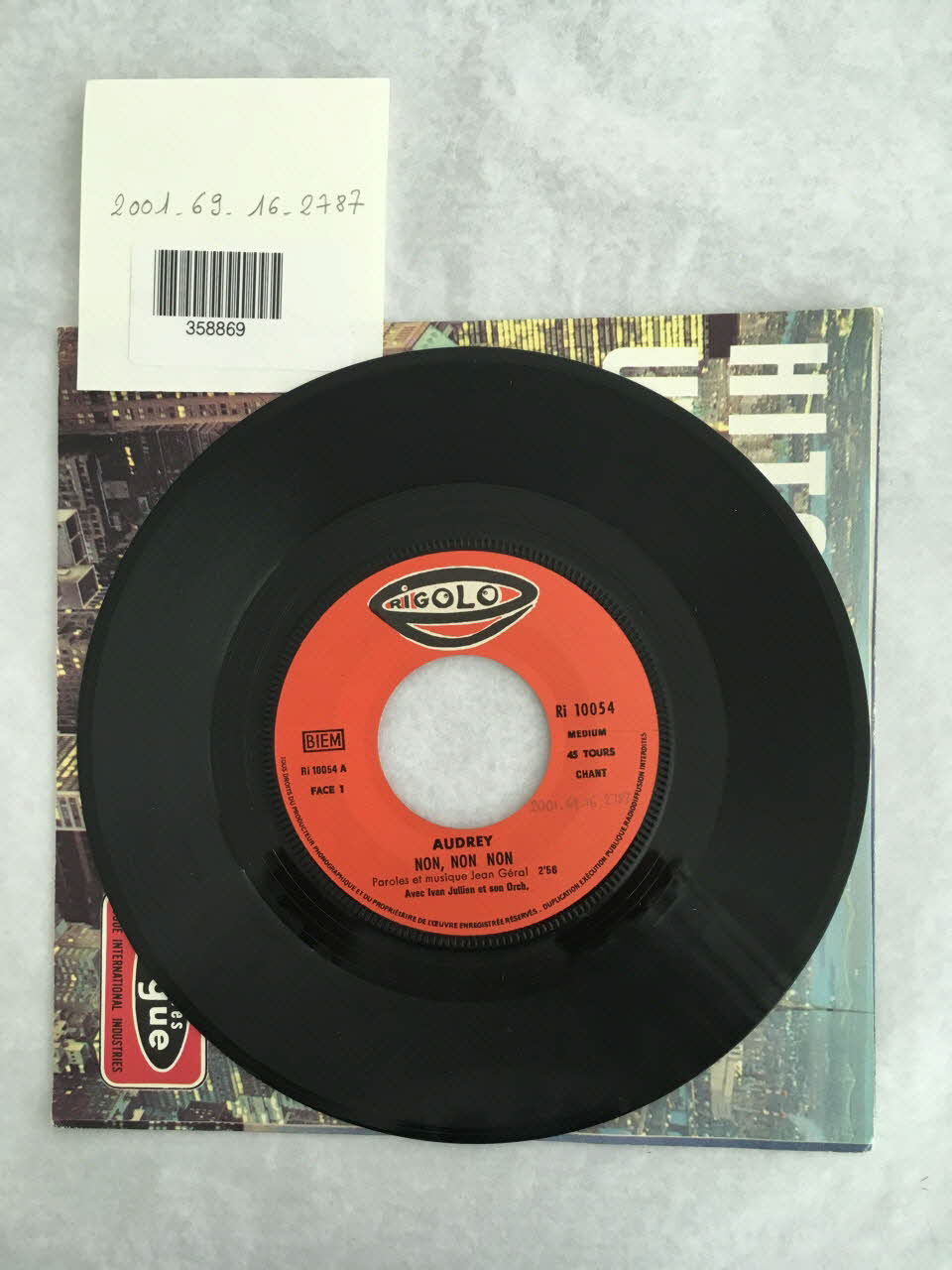 disque 45 tours Non non non 2001.69.16.2787 Photo