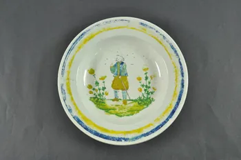 assiette creuse Nord-Pas-de-Calais, France 1900-1943 1943.37.37 Photo Mucem