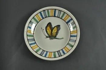 assiette calotte Auxerrois 1800-1825 1943.37.6 Photo Mucem