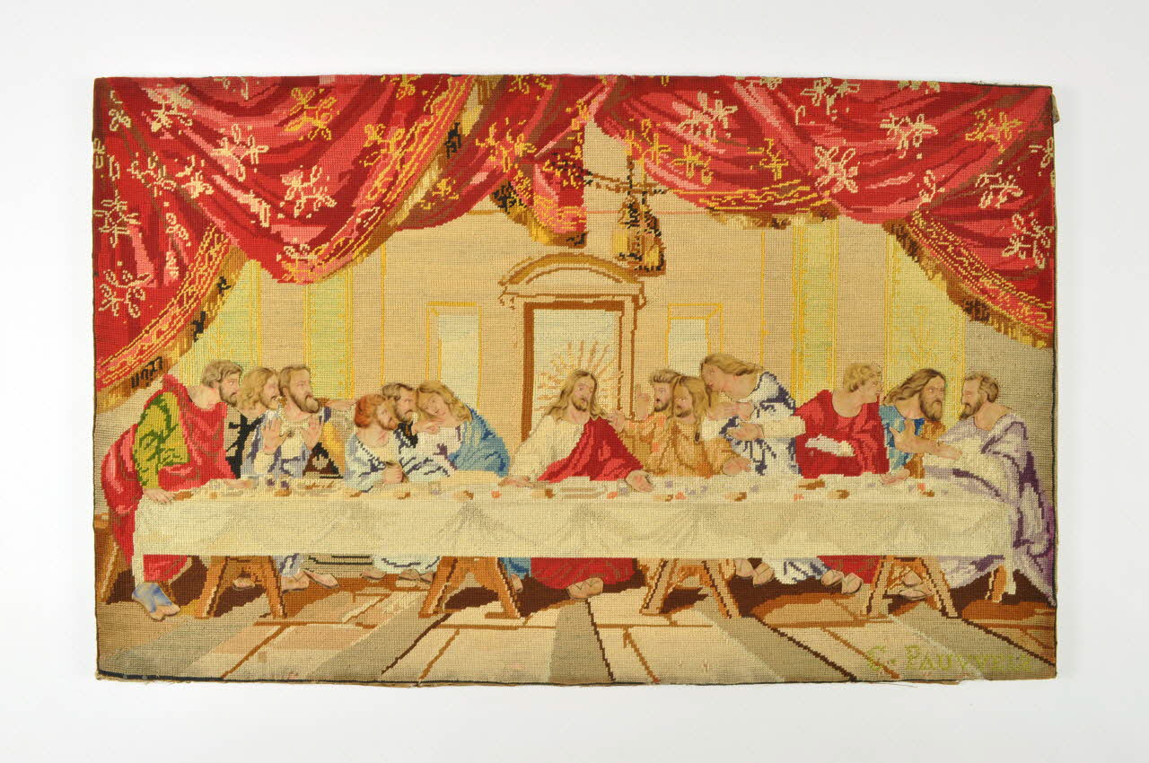 Claudine Pauwels tapisserie La Cène Île-de-France, France 1874-1876 1998.16.2 Photo Mucem