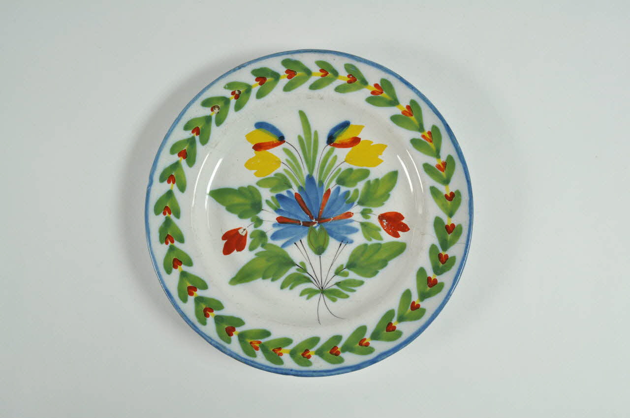 assiette plate Lorraine, France 1827 1943.37.67 Photo Mucem