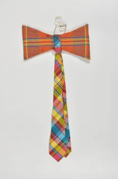 Geoffroy noeud papillon costume "thème traditionnel Kalson All Stars" Guadeloupe, France 1988 1997.65.7.5  Photo Mucem