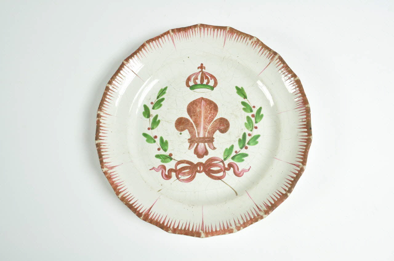 assiette plate Lorraine, France 1830 1943.37.85 Photo Mucem